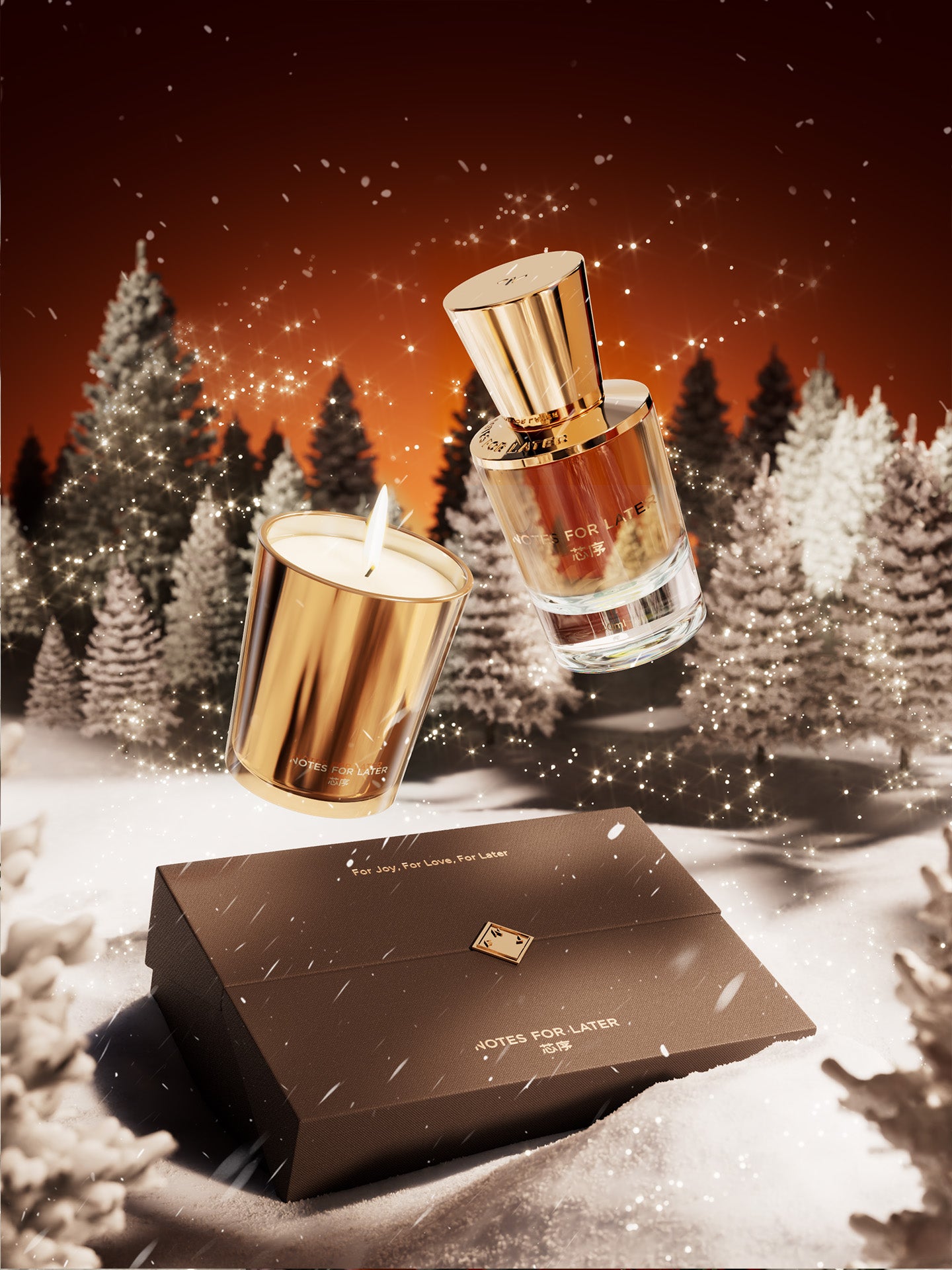 Magnolia Shadow Scented Candle Gift Set